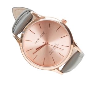 Monroe Rose Gold and Gray Watch